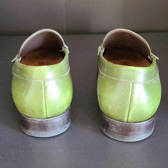 Dsquared green leather loaners - Picture 5 of 6